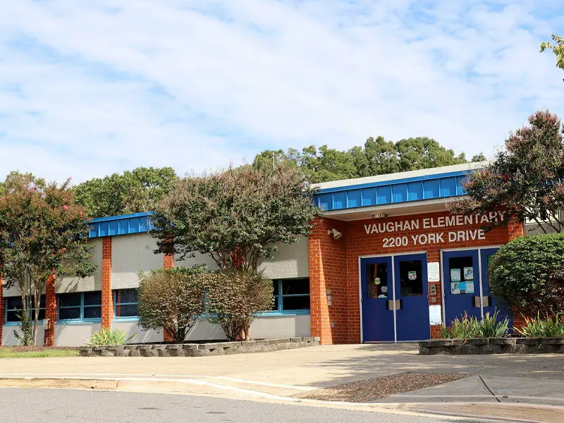 Vaughan Elementary School building entrance