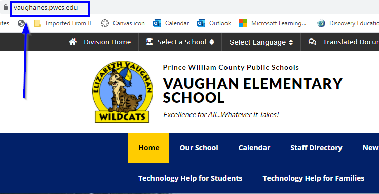 Finding your school's homepage
